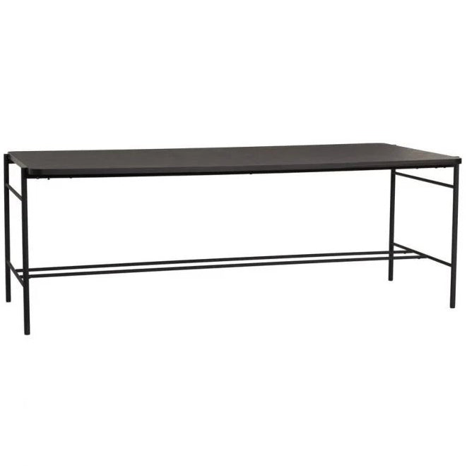 Ash Black Wood Dining Table (Outlet)