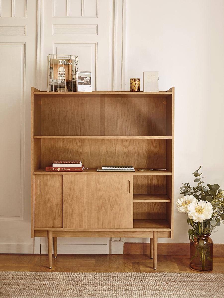 1050 Oak Wood Highboard - WOO .Design