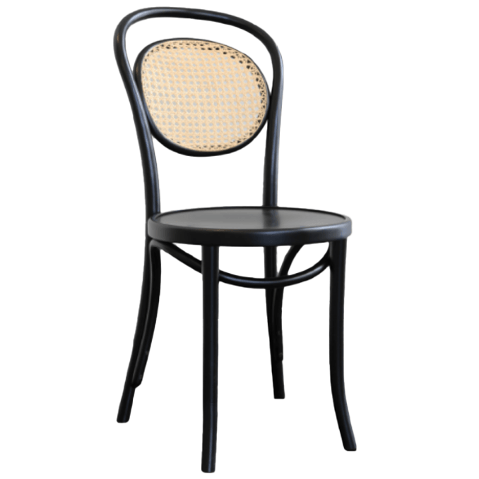 20 Wood Seat Cane/Mesh Back Chair - WOO .Design