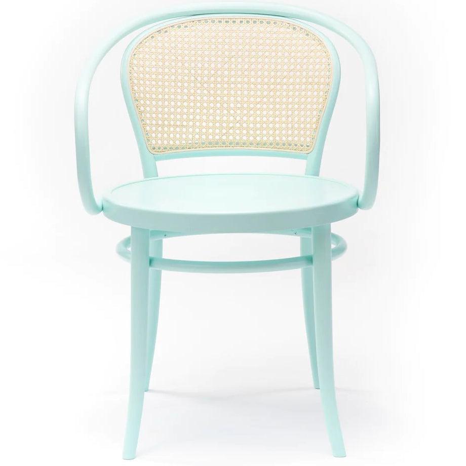 33 Wood Seat Cane/Mesh Back Armchair - WOO .Design