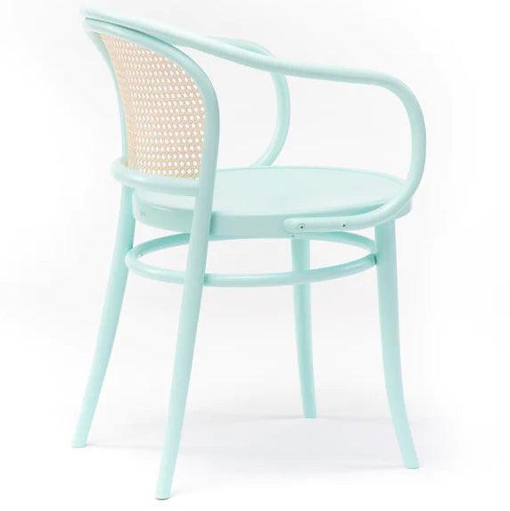 33 Wood Seat Cane/Mesh Back Armchair - WOO .Design