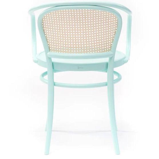 33 Wood Seat Cane/Mesh Back Armchair - WOO .Design
