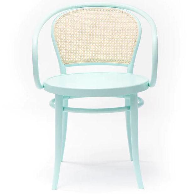 33 Wood Seat Cane/Mesh Back Armchair - WOO .Design
