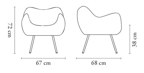RM58 Matt Armchair - WOO .Design