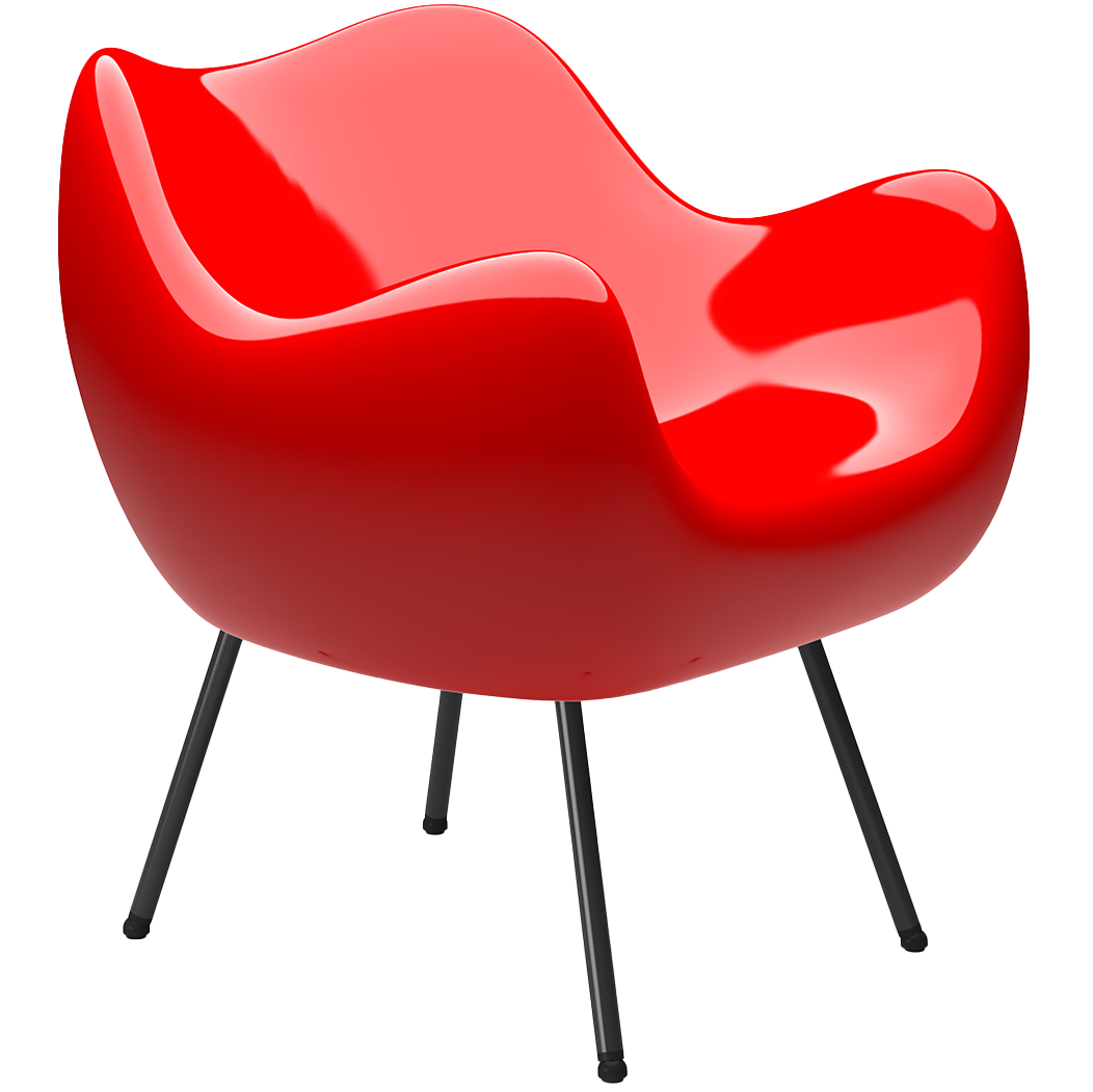 RM58 Glossy Finish Classic Armchair