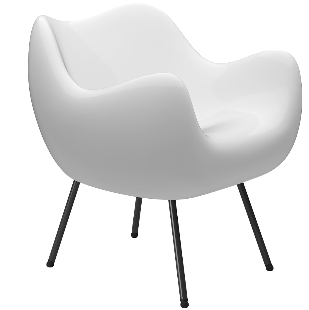 RM58 Glossy Finish Classic Armchair