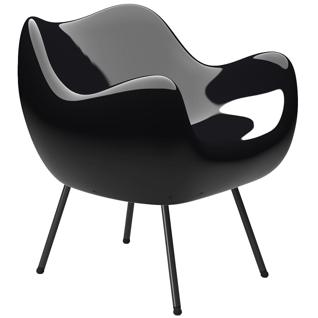 RM58 Glossy Finish Classic Armchair