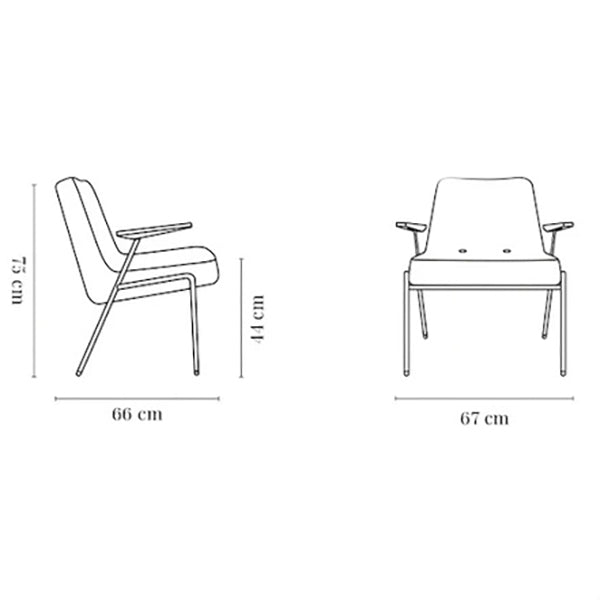 366 Metal Mid-Century Design Armchair - WOO .Design