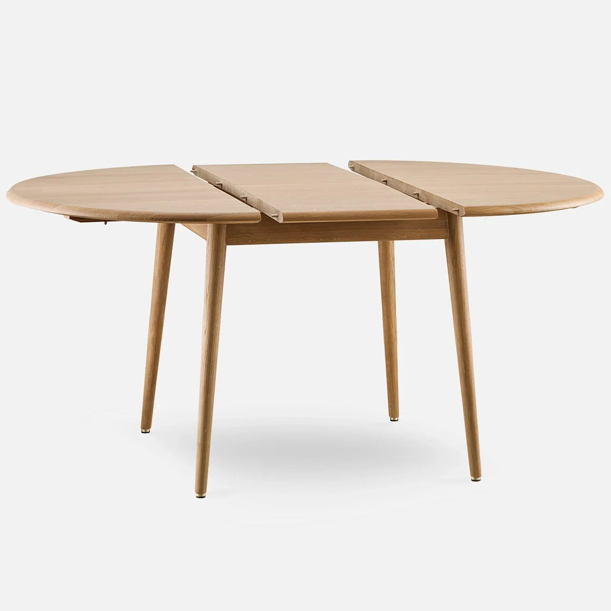 Fox Ash Wood Mid-Century Design Extendable Dining Table