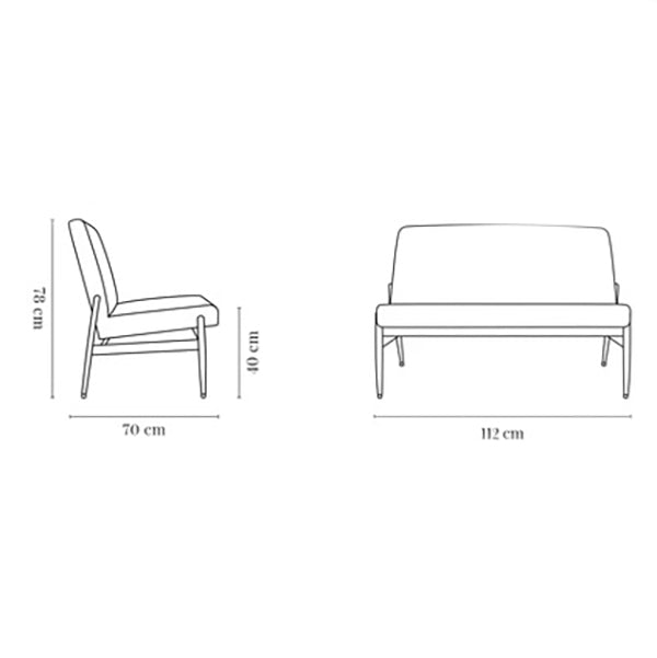 Fox Club Mid-Century Design Sofa - WOO .Design