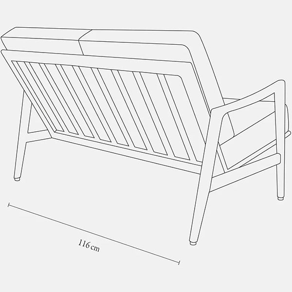 Stefan Mid-Century Design 2 Seater Sofa - WOO .Design