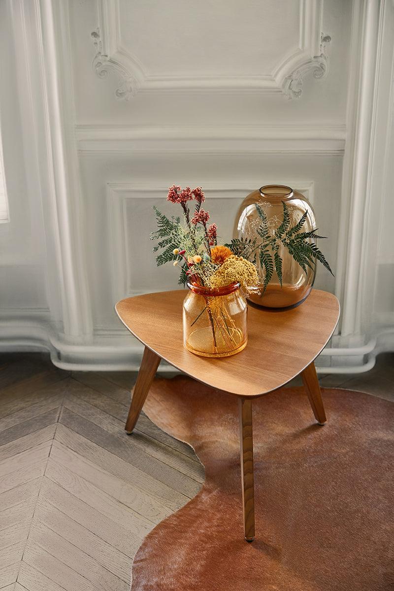 366 Triangle Oak Wood Coffee Table - WOO .Design