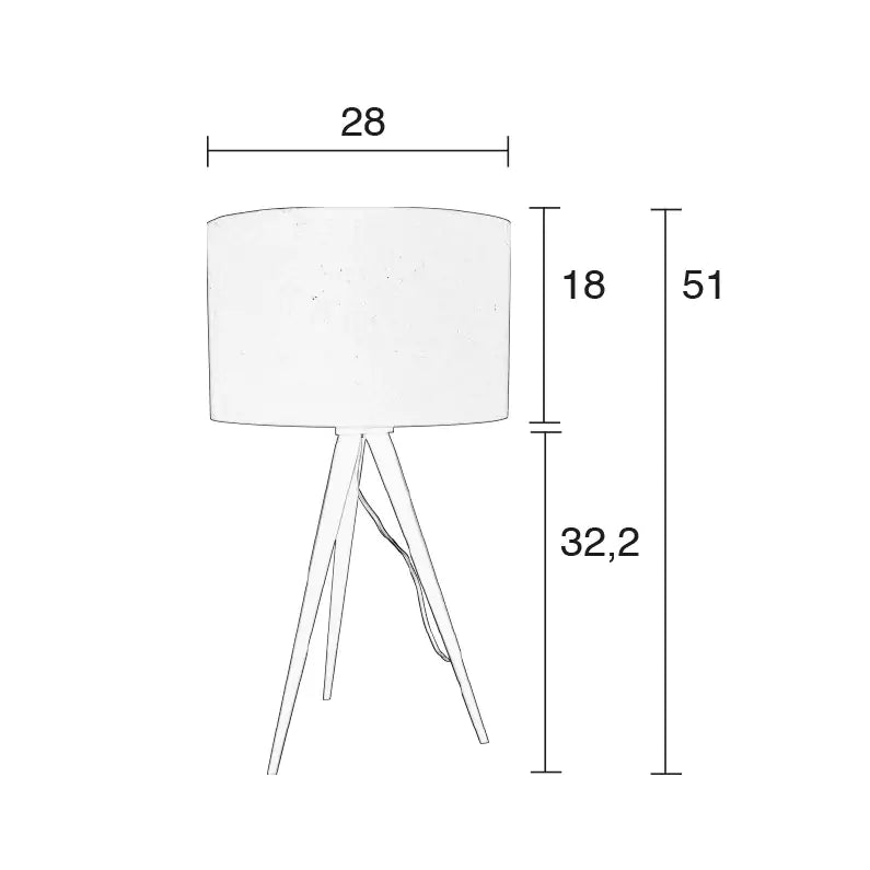 Tripod Black Table Lamp (Discontinued Model) - WOO .Design