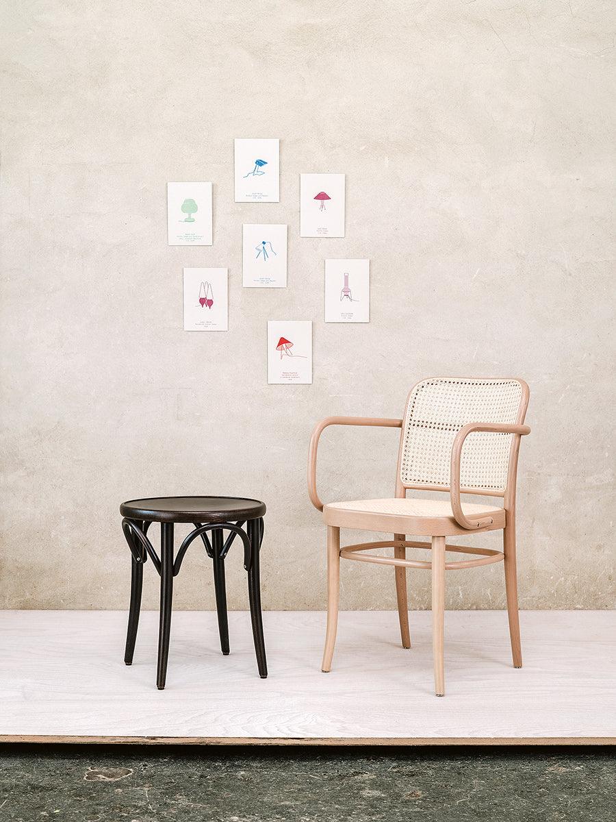 60 Wood Stool - WOO .Design
