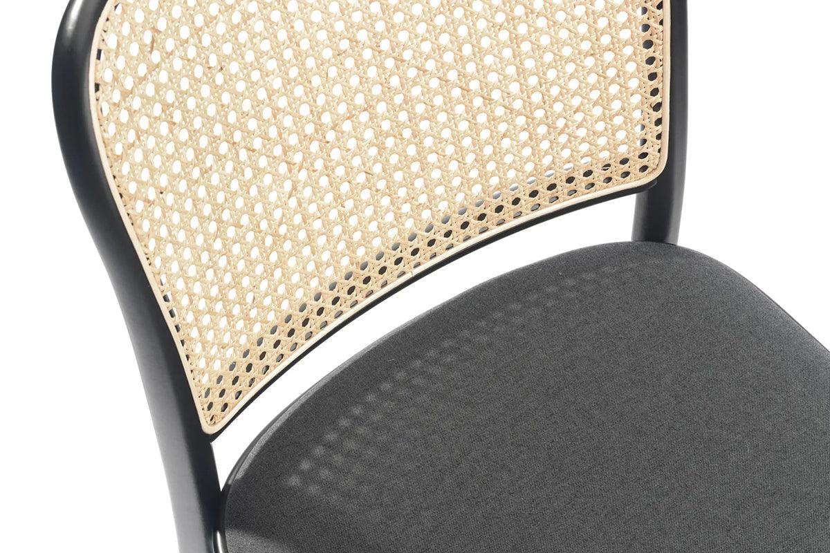 811 Upholstered Seat Cane/Mesh Back Chair - WOO .Design