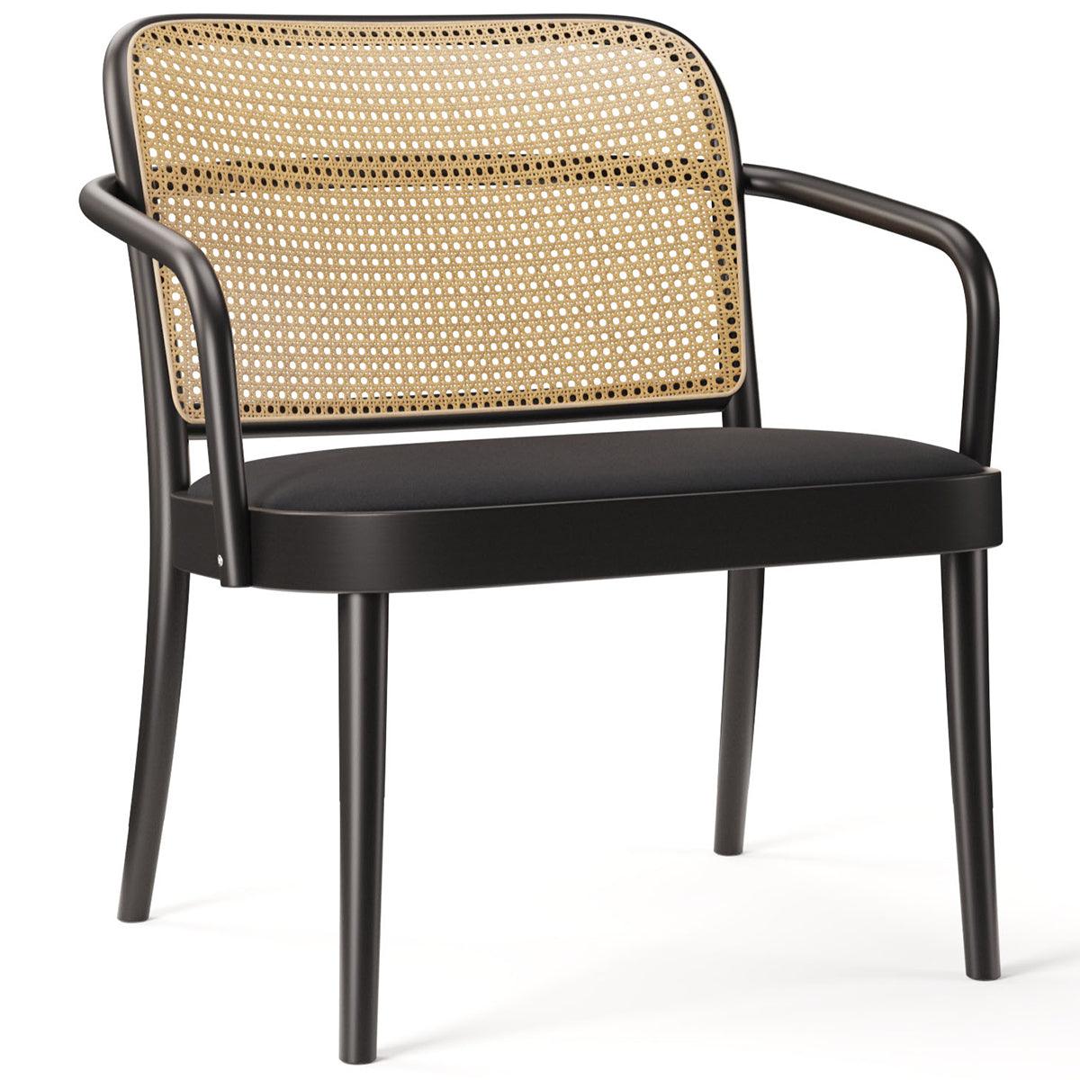 811 Upholstered/Cane Lounge Armchair - WOO .Design