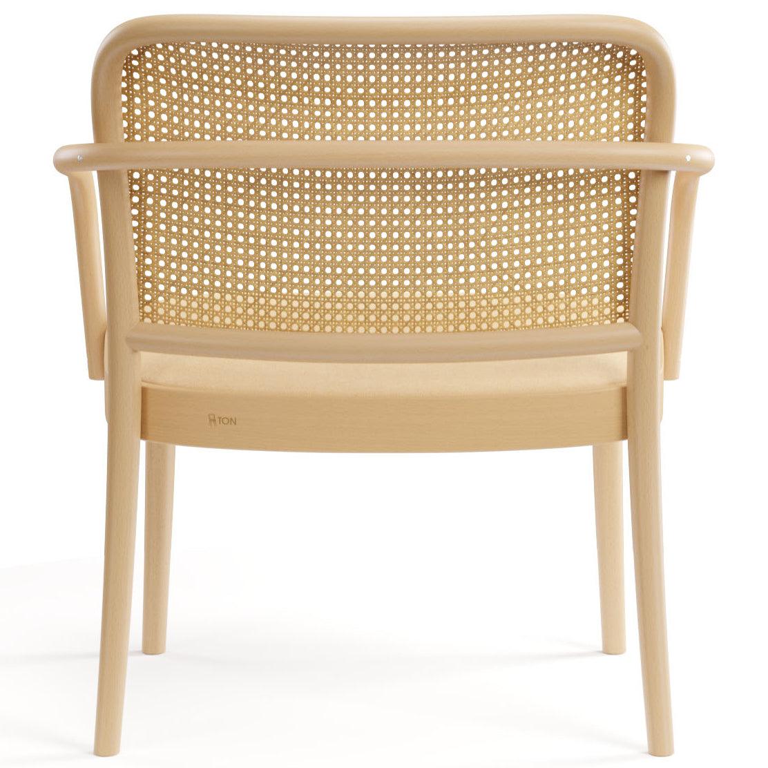 811 Upholstered/Cane Lounge Armchair - WOO .Design
