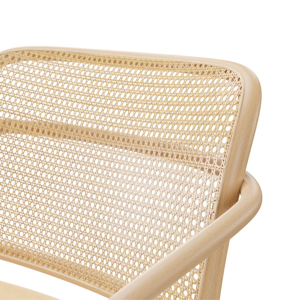 811 Upholstered/Cane Lounge Armchair - WOO .Design