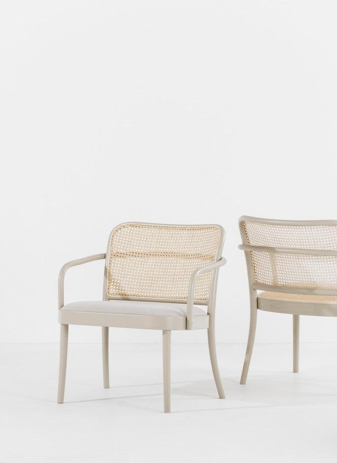 811 Upholstered/Cane Lounge Armchair - WOO .Design