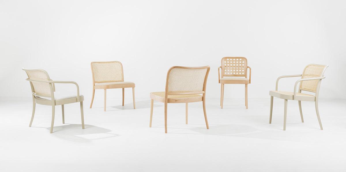 811 Upholstered/Cane Lounge Armchair - WOO .Design