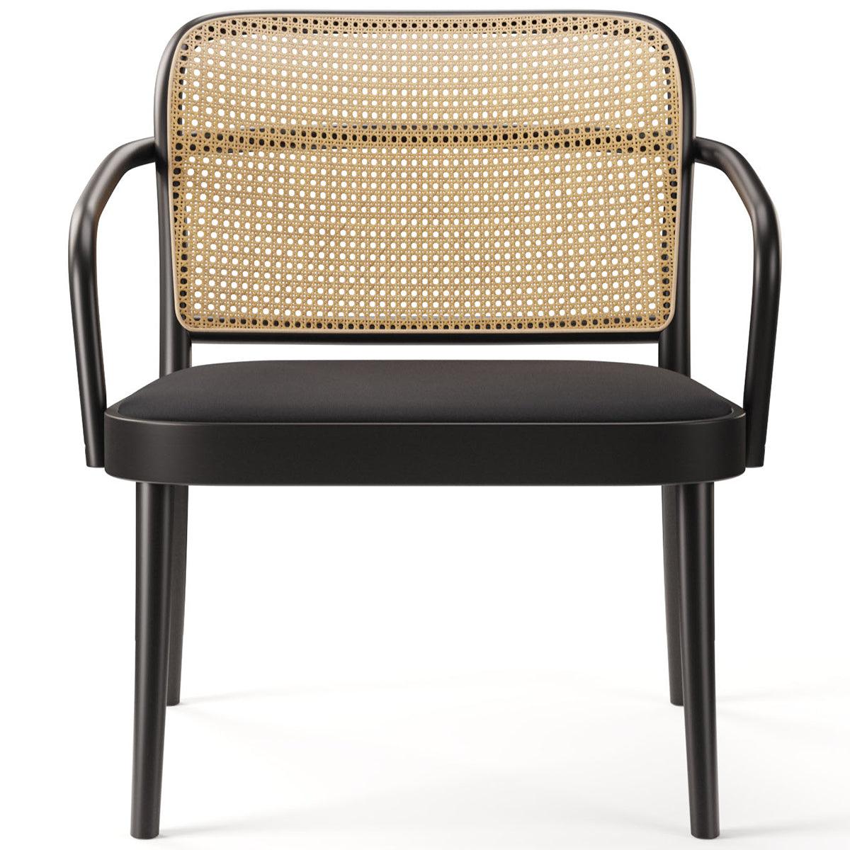 811 Upholstered/Cane Lounge Armchair - WOO .Design