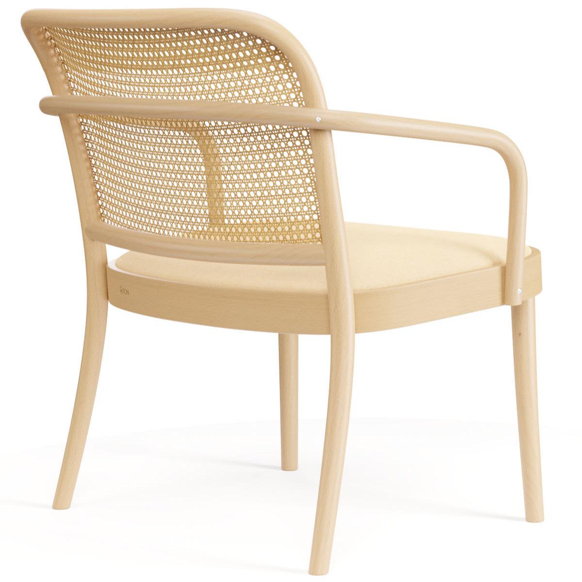 811 Upholstered/Cane Lounge Armchair - WOO .Design