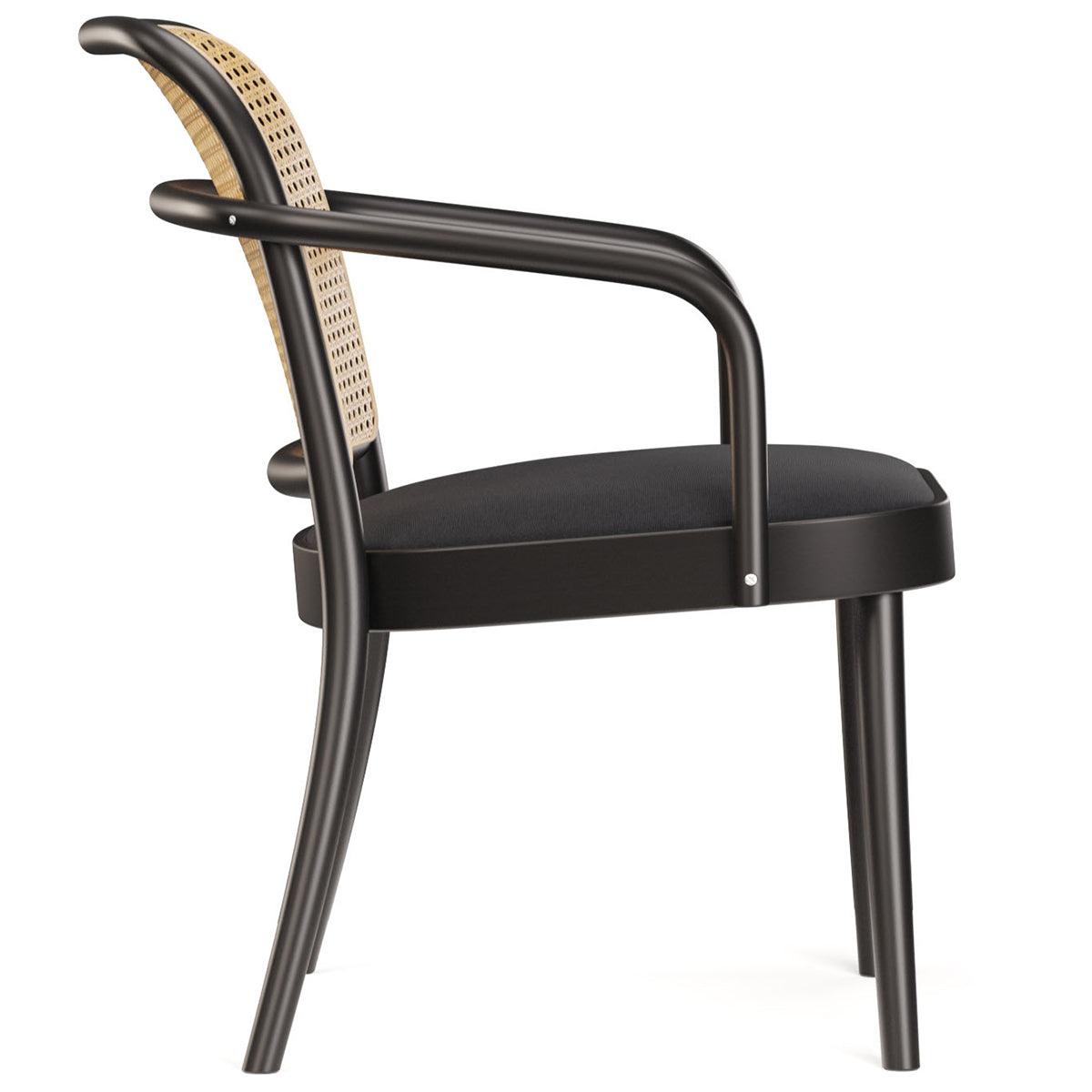 811 Upholstered/Cane Lounge Armchair - WOO .Design