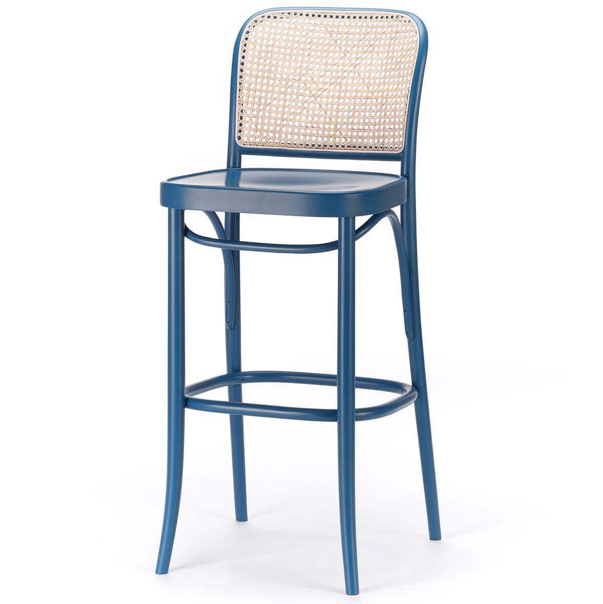 811 Wood Seat Cane/Mesh Back Barstool - WOO .Design