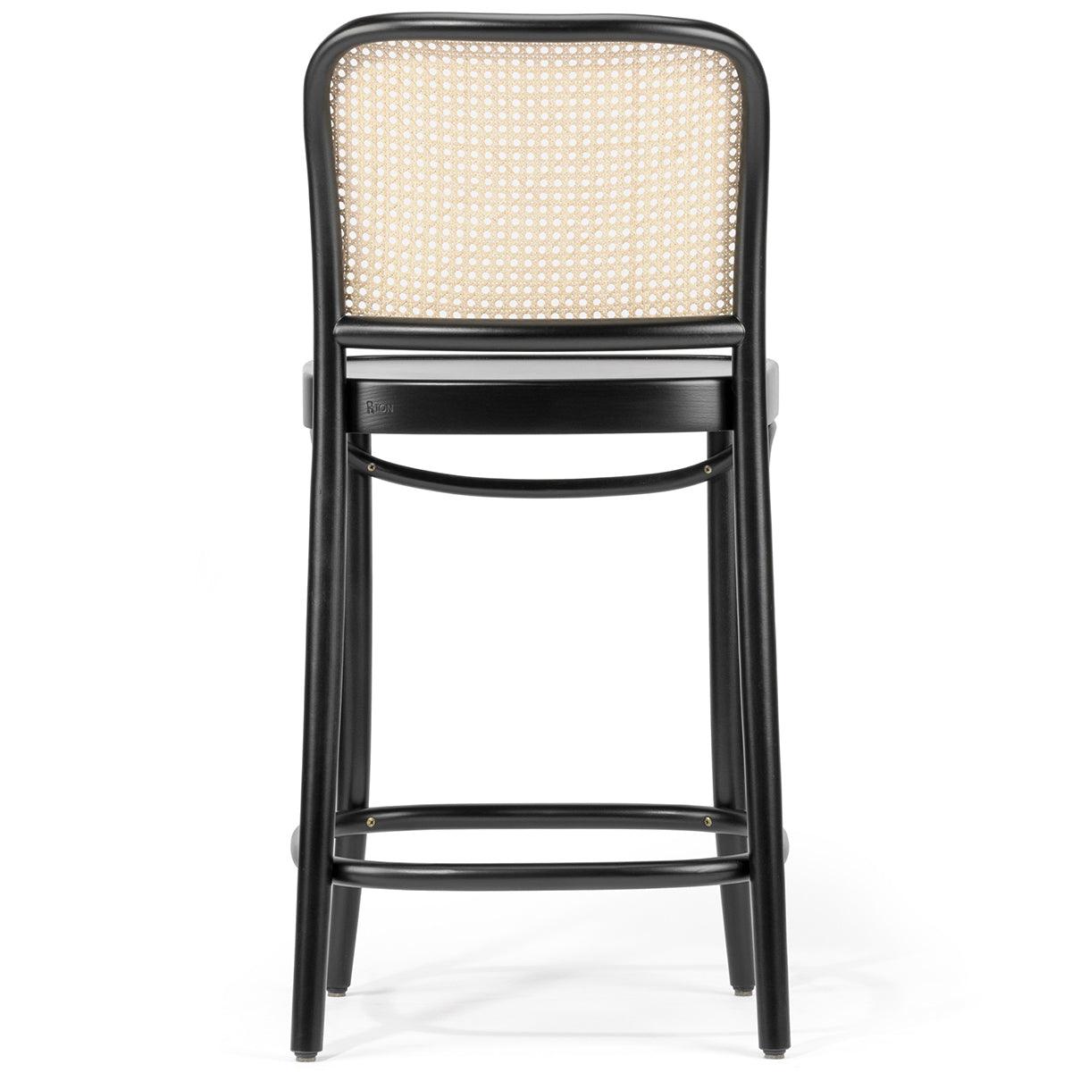 811 Wood Seat Cane/Mesh Back Barstool - WOO .Design