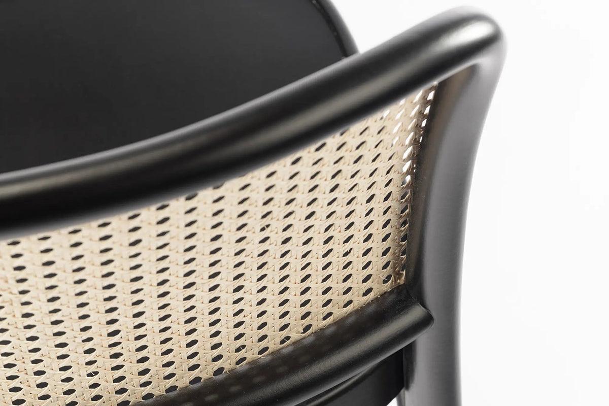 811 Wood Seat Cane/Mesh Back Barstool - WOO .Design
