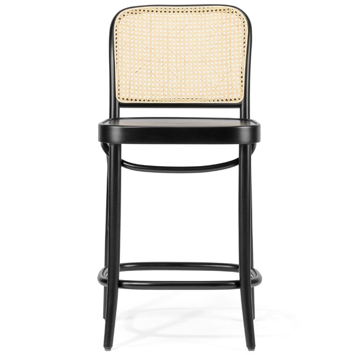 811 Wood Seat Cane/Mesh Back Barstool - WOO .Design
