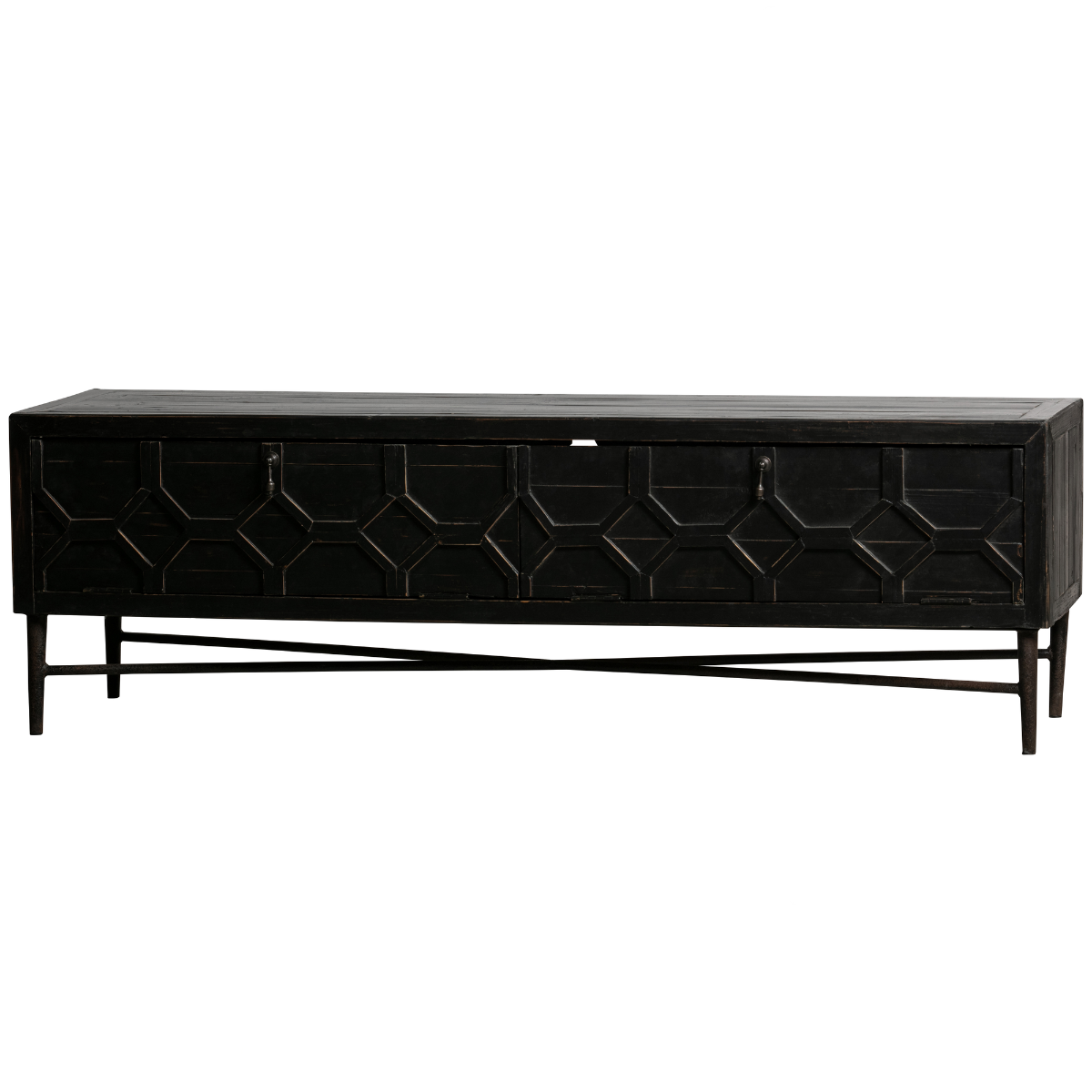 Bequest Black Wood TV Unit - WOO .Design