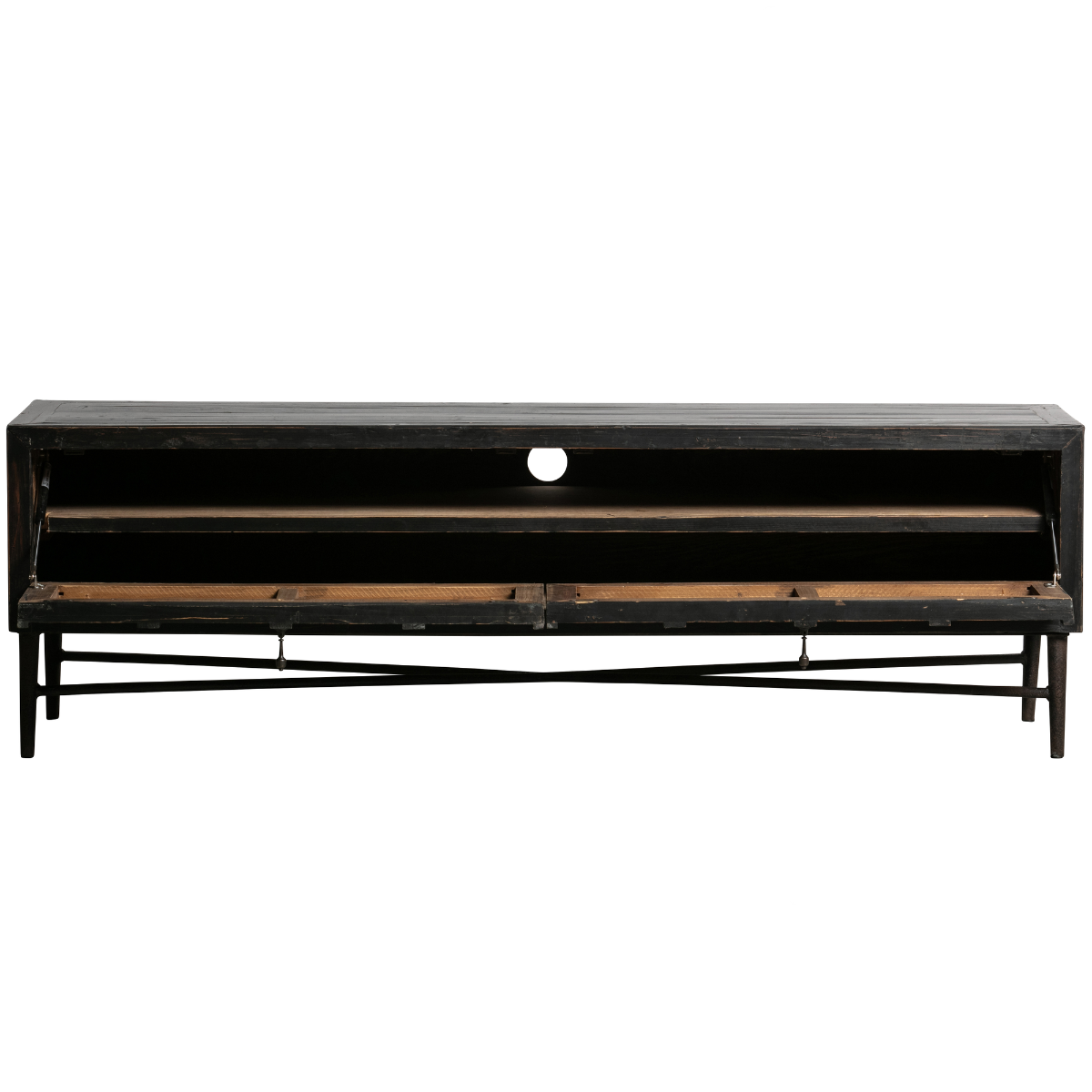 Bequest Black Wood TV Unit - WOO .Design
