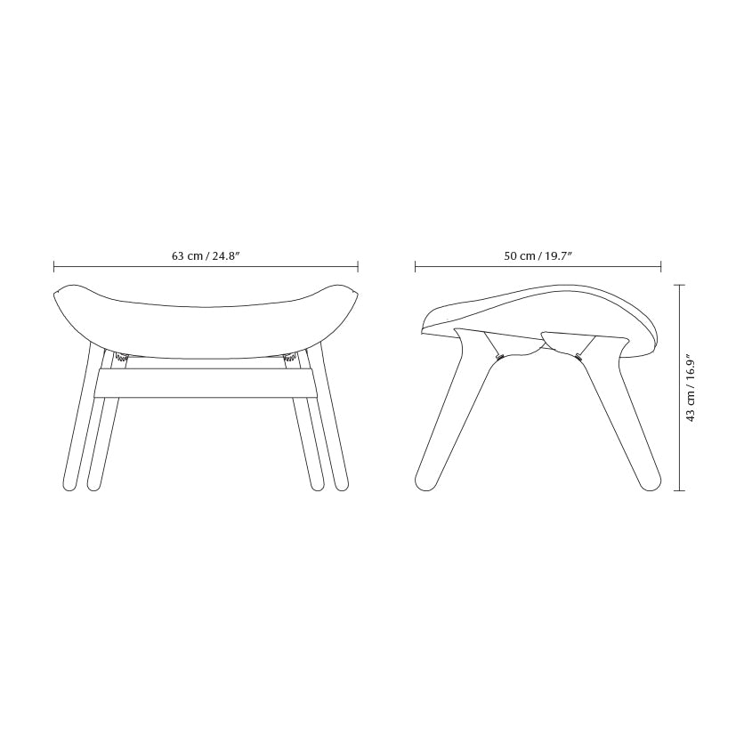 A Conversation Piece Leather Ottoman - WOO .Design