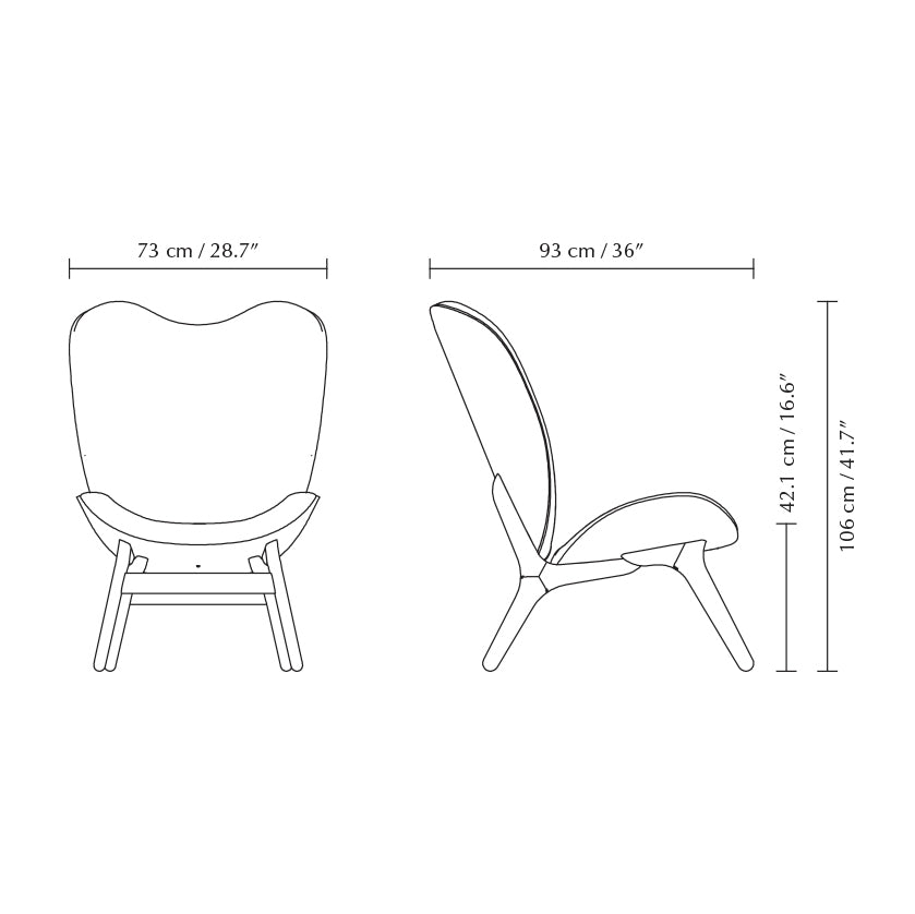 A Conversation Piece Leather Tall Lounge Chair - WOO .Design