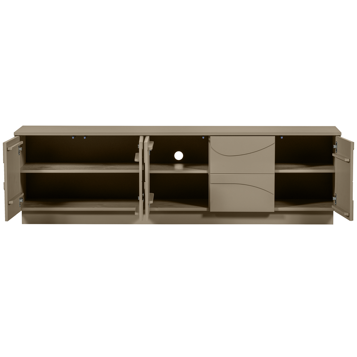Teo Mud Pine Wood TV Unit - WOO .Design