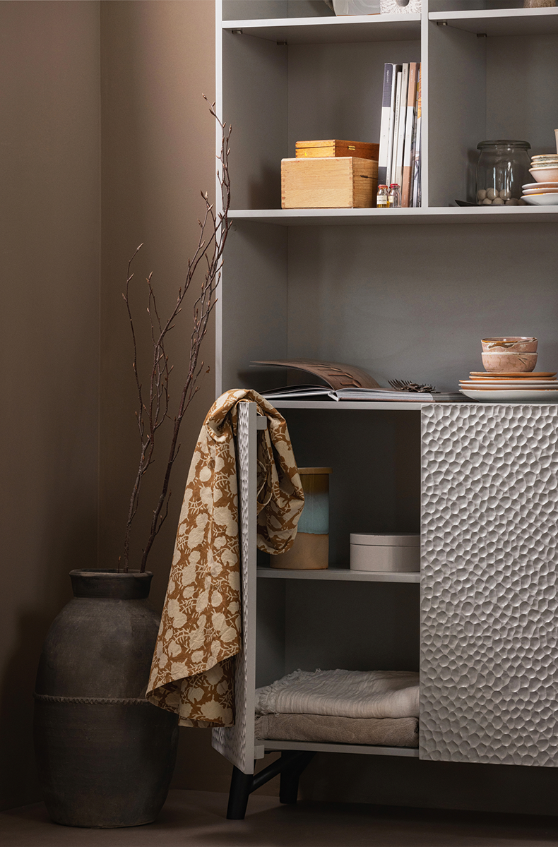Carved Mist Organic 2 Doors Cabinet - WOO .Design