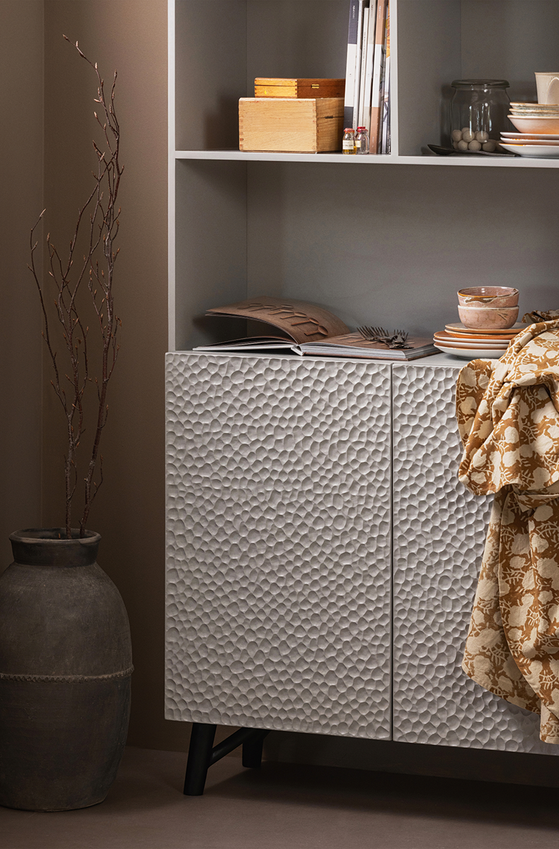 Carved Mist Organic 2 Doors Cabinet - WOO .Design