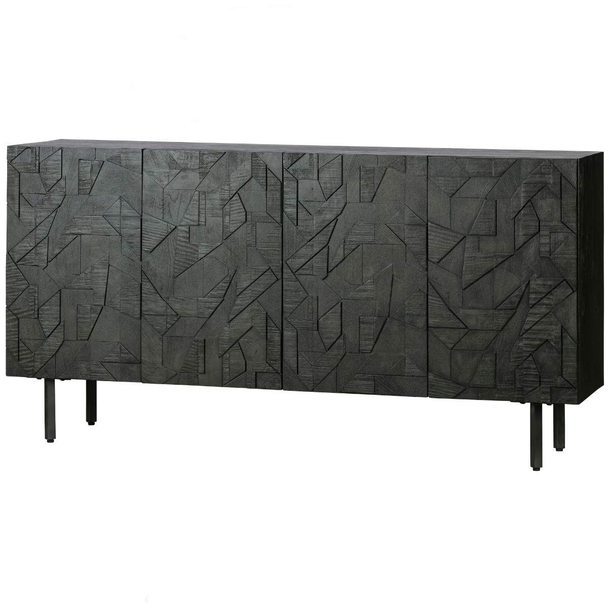 Counter Black Mango Wood Sideboard - WOO .Design