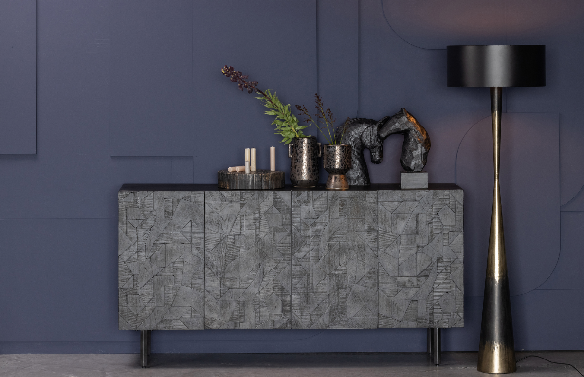 Counter Black Mango Wood Sideboard - WOO .Design