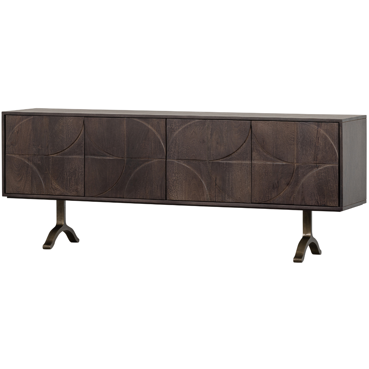 Draw Walnut Mango Wood Sideboard - WOO .Design