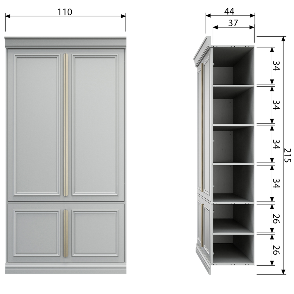 Organize Mist Pine Wood Cabinet - WOO .Design