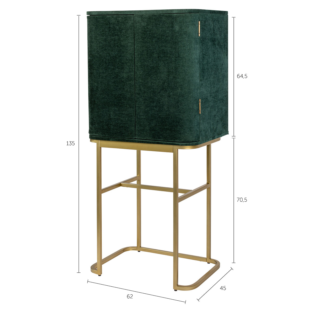Ava Morgana Velvet Cabinet