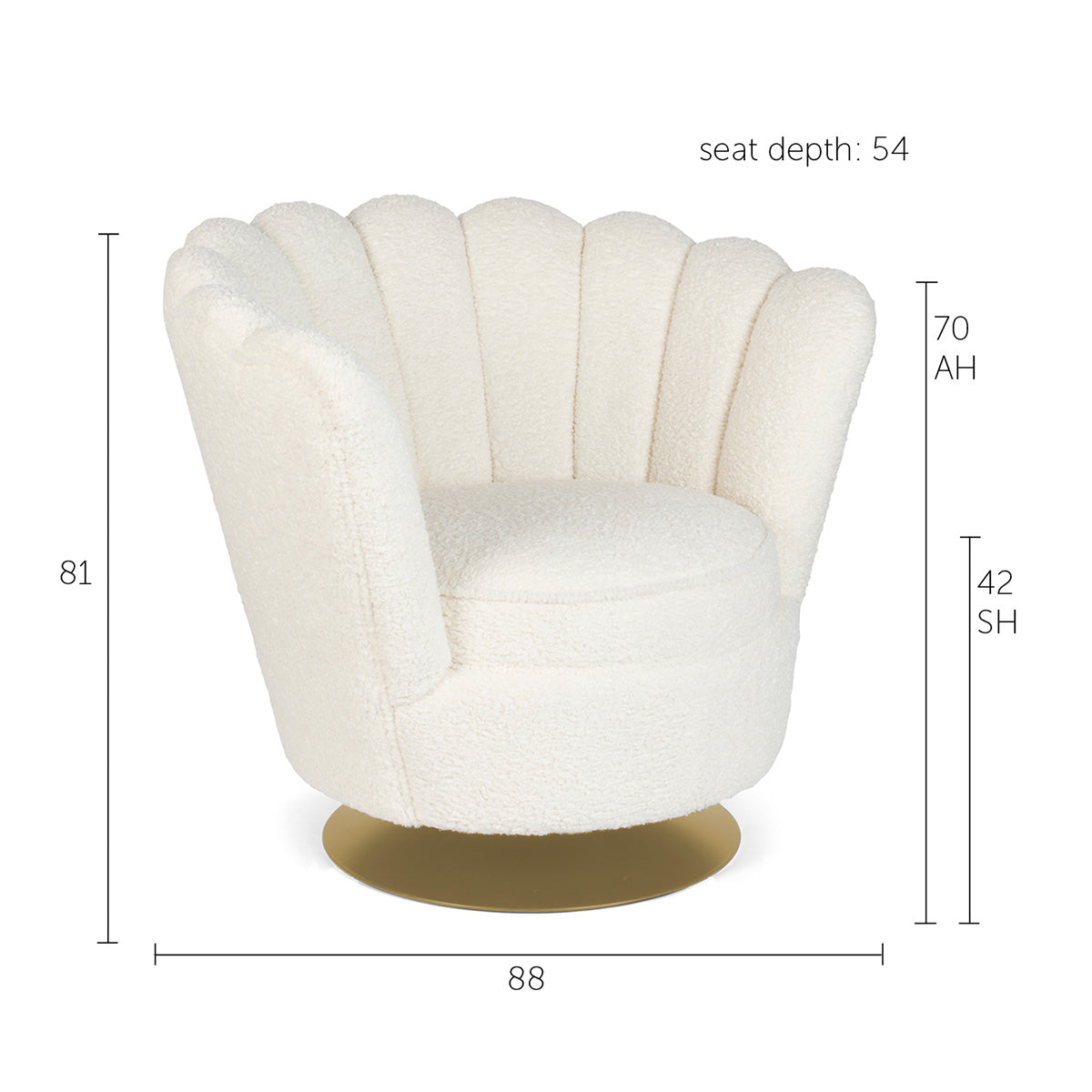 Mother Of All Shells Teddy Lounge Chair
