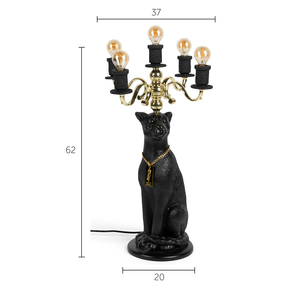 Proudly Crowned Panther Floor Lamp