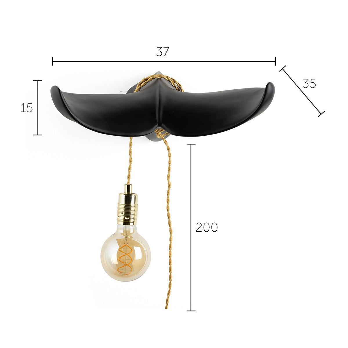 The Tail Will Follow Wall Lamp