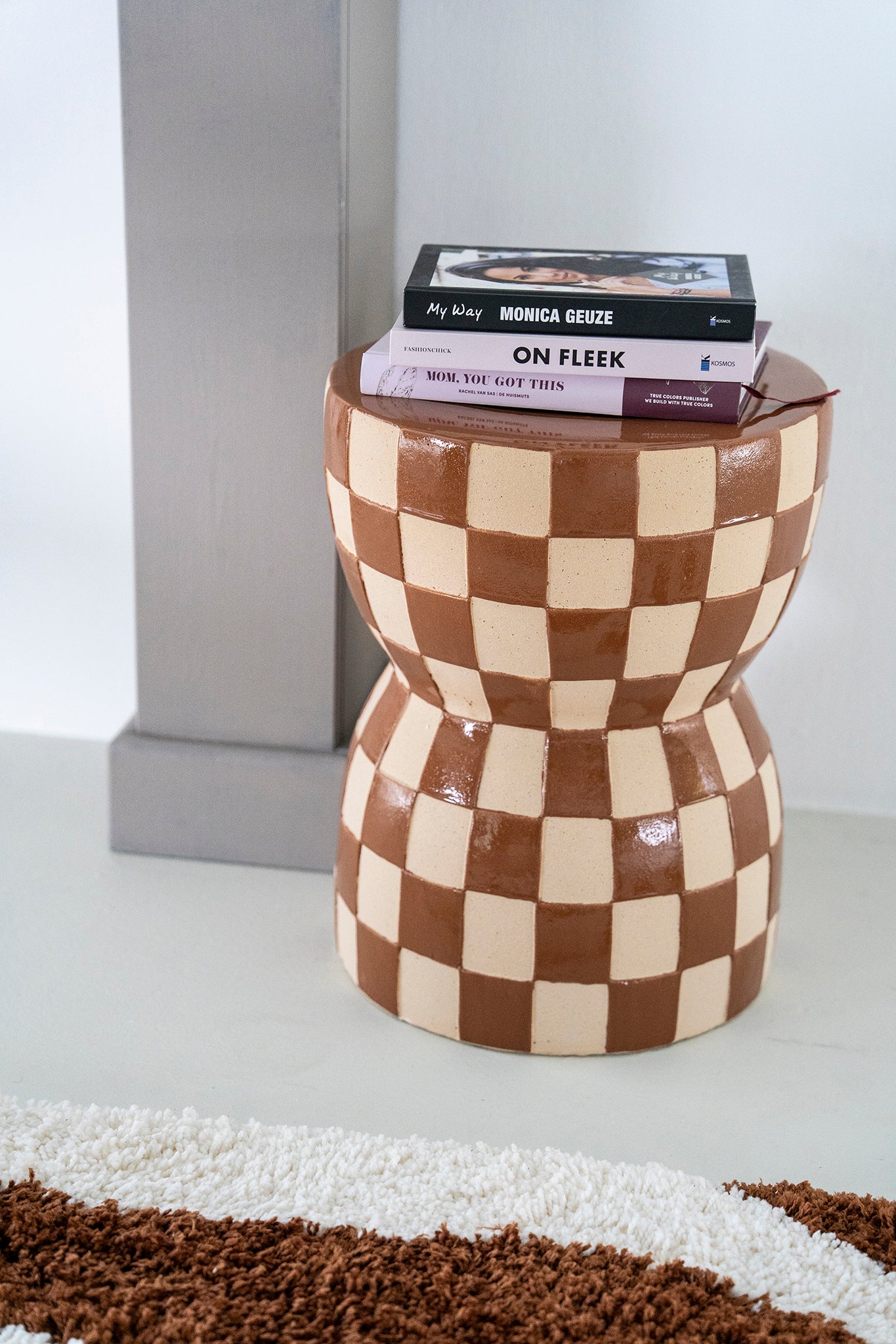 Blocsy Brown Side Table
