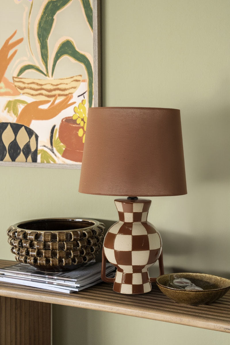 Blocsy II Brown Table Lamp