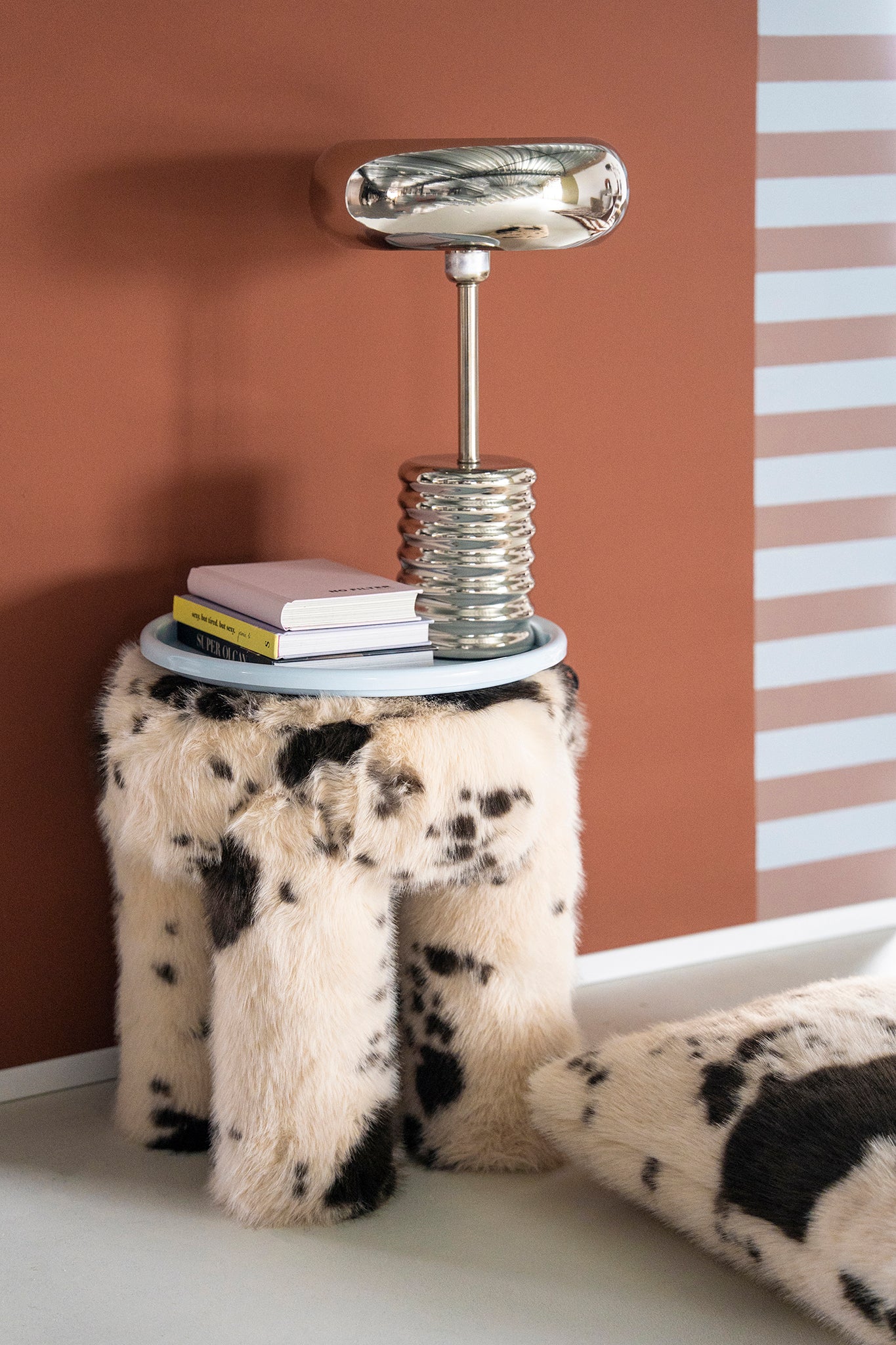 Cowy Beige Stool