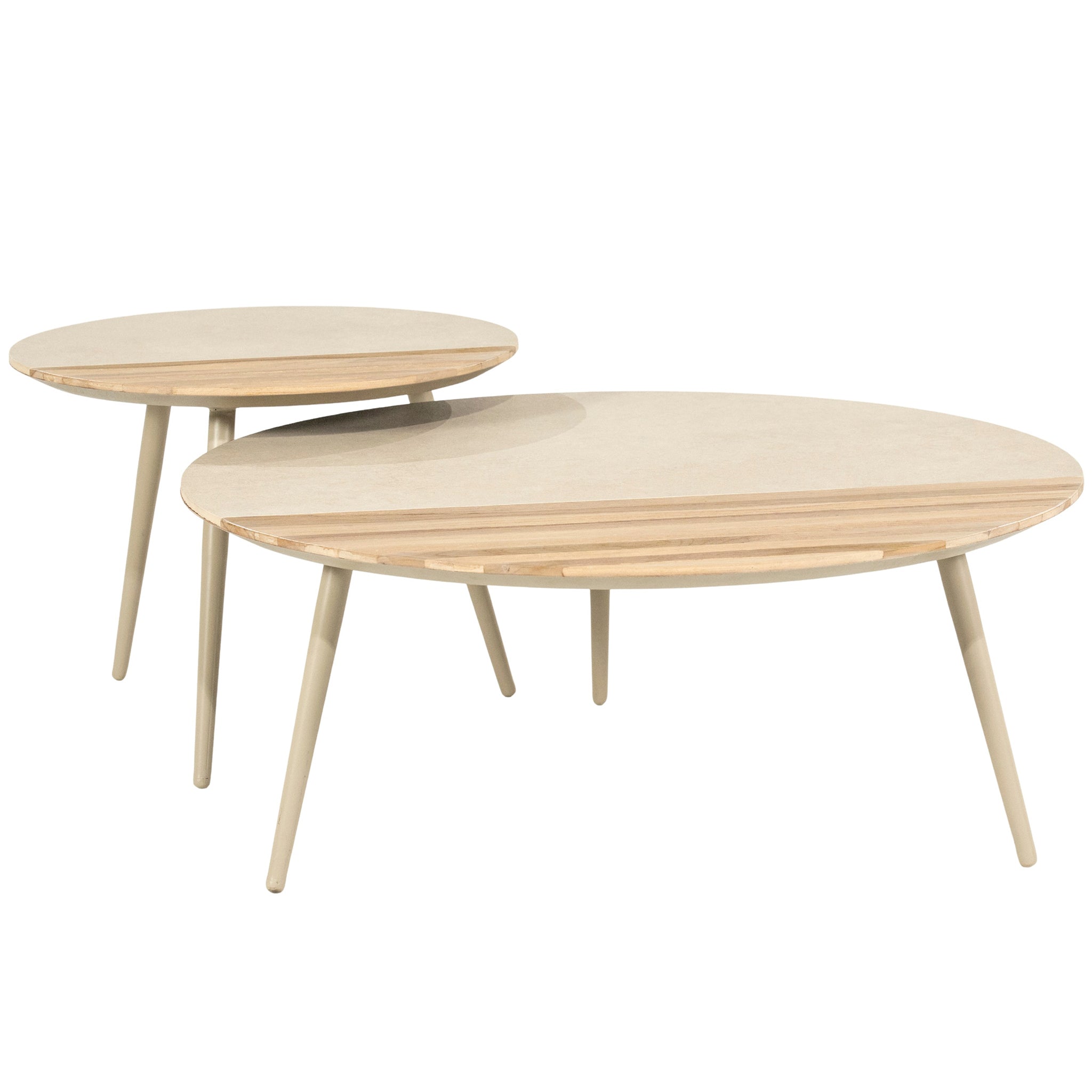 Diago Natural Coffee Table (2/Set)